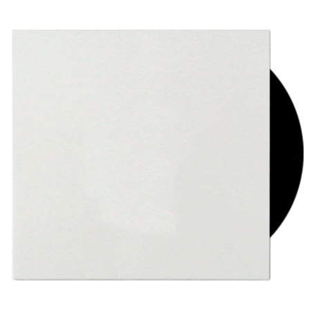 12" Pochette en carton blanc
