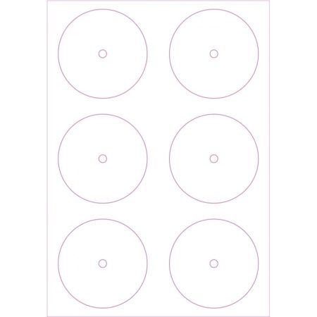 Labels sheets 7 inch (small hole)