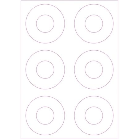 Labels sheets 7 inch (big hole)